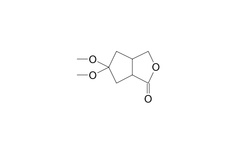 3-Oxabicyclo[3.3.0]octan-2-one, 7,7-bis(methoxy)-