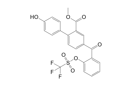 Methyl 4'-Hydroxy-4-[2-(trifluoromethanesulfonyloxy)benzoyl]biphenyl-2-carboxylate