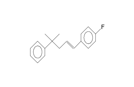 Benzene, 1-fluoro-4-(4-methyl-4-phenyl-1-pentenyl)-, (E)-