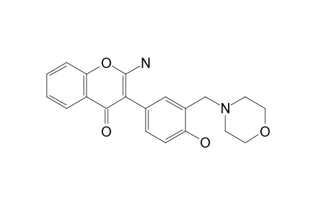 2-Amino-3'-(morpholino)methyl-4'-hydroxyisoflavone