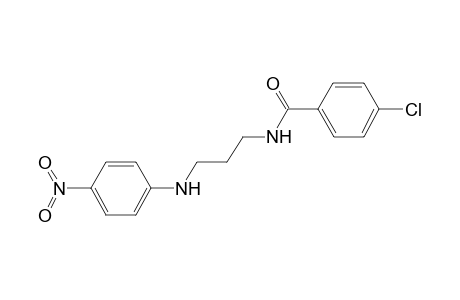 4-Chloranyl-N-[3-[(4-nitrophenyl)amino]propyl]benzamide