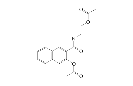 3-Hydroxy-N-(2-hydroxyethyl)-2-naphthamide, o,o'-bis-acetyl