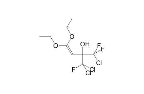 1,1-DIETHOXY-4,4-DIFLUORO-4-CHLORO-3-FLUORODICHLOROMETHYL-1-BUTENOL-3