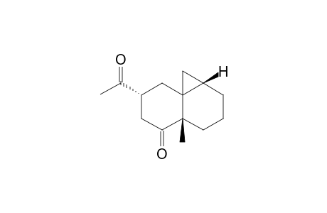 Cyclopropa[d]naphthalen-5(6H)-one, 7-acetyloctahydro-4a-methyl-, [1aS-(1a.alpha.,4a.alpha.,7.beta.,8aR*)]-