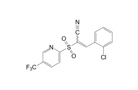 o-chloro-alpha-{[5-(trifluoromethyl)-2-pyridyl]sulfonyl}cinnamonitrile