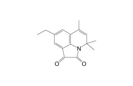 4H-Pyrrolo[3,2,1-ij]quinoline-1,2-dione, 8-ethyl-4,4,6-trimethyl-