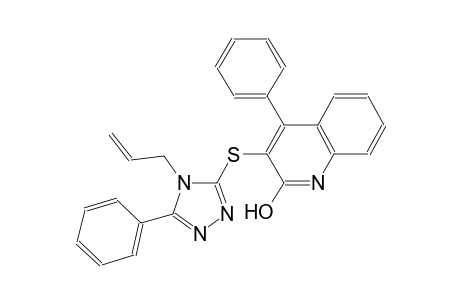 3-[(4-allyl-5-phenyl-4H-1,2,4-triazol-3-yl)sulfanyl]-4-phenyl-2-quinolinol