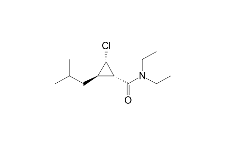 (1S*,2S*,3R*)-2-Chloro-N,N-diethyl-3-isobutylcyclopropanecarboxamide