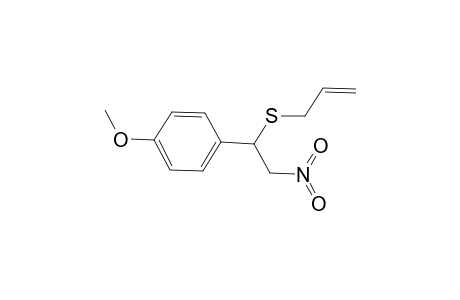 Benzene, 1-methoxy-4-[2-nitro-1-(2-propenylthio)ethyl]-