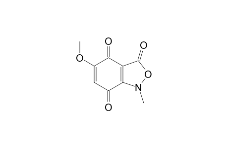 5-methoxy-1-methyl-anthranil-3,4,7-trione