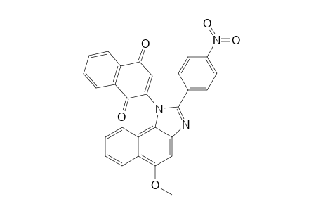2-[5-Methoxy-2-(4-nitrophenyl)naphtho[1,2-d]imidazol-1-yl]-1,4-naphthoquinone