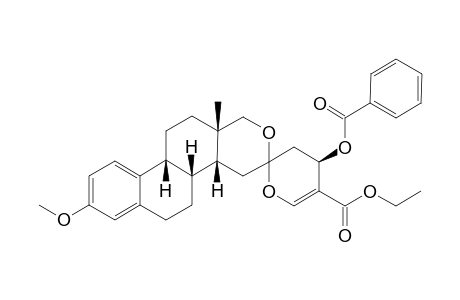 8-Methoxy-12a-methyloctahydropyrano[4,3-a]phenanthrene-3-spiro-2'-(4'-benzyloxy-5'-ethoxycarbonyldihydropyran)