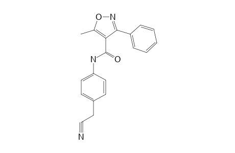 alpha-cyano-5-methyl-3-phenyl-4-isoxazolecarboxy-p-toluidide