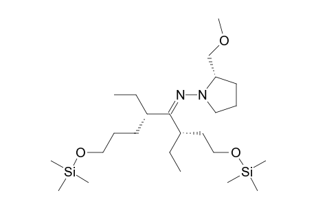 1-Pyrrolidinamine, N-[2-ethyl-1-[1-ethyl-3-[(trimethylsilyl)oxy]propyl]-5-[(trimethylsilyl)oxy]pentylidene]-2-(methoxymethyl)-, [2S-[1[1E(R*),2R*],2R*]]-