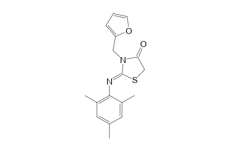 3-furfuryl-2-(mesitylimino)-4-thiazolidinone