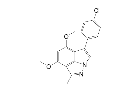 5-(4-Chlorophenyl)-6,8-dimethoxy-1-methylpyrrolo[3,2,1-hi]indazole