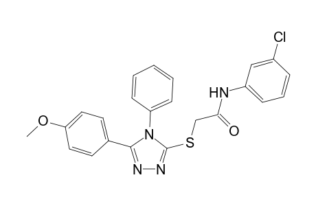 N-(3-chlorophenyl)-2-{[5-(4-methoxyphenyl)-4-phenyl-4H-1,2,4-triazol-3-yl]sulfanyl}acetamide