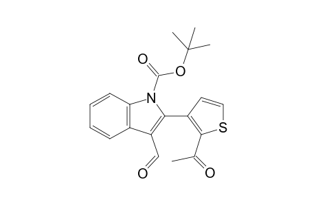 2-(2-acetyl-3-thienyl)-3-formyl-indole-1-carboxylic acid tert-butyl ester