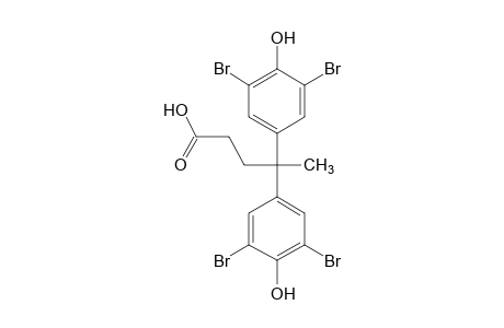 4,4-bis(3,5-dibromo-4-hydroxyphenyl)valeric acid
