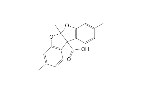 5a,10b-dihydro-3,5a,8-trimethylbenzofuro[2,3-b]benzofuran-10b-carboxylic acid