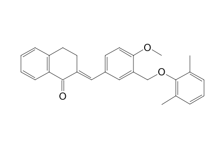 (2E)-2-{3-[(2,6-dimethylphenoxy)methyl]-4-methoxybenzylidene}-3,4-dihydro-1(2H)-naphthalenone