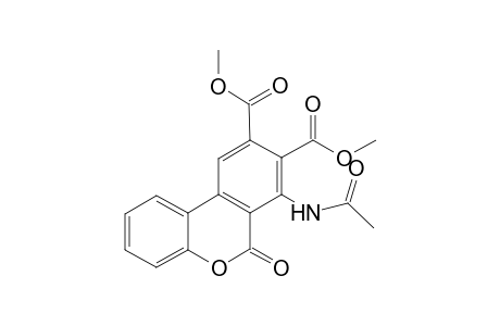 Dimethyl 7-acetylamino-5-oxo-4H-benzo[c]-2H-chromen-8,9-dicarboxylate