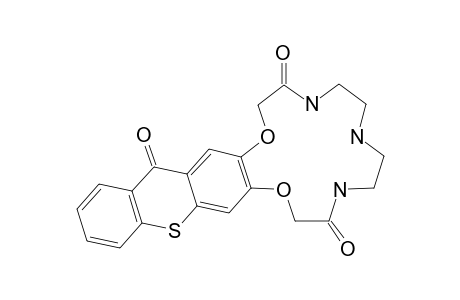 5,6,7,8,9,10-Hexahydro-2H,20H-thioxantheno[2,3-b]-(1,4-dioxa-7,10,13-triaza)cyclopentadecene-3,11,20(4H,12H)-trione