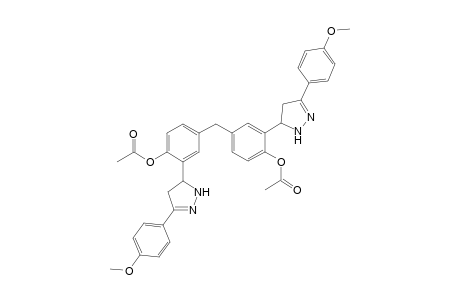 Methylenebis-2-(3-(4-methoxyphenyl)-4,5-dihydro-1Hpyrazol-5-yl)-4,1-phenylene diacetates