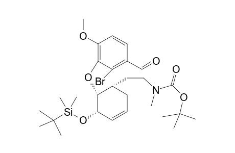 N-[2-[(5S,6R)-6-(2-Bromo-3-formyl-6-methoxyphenoxy)-5-[[(1,1-dimethylethyl)dimethylsilyl]oxy]-1-cyclohexen-1-yl]ethyl}-N-methyl carbamic acid 1,1,dimethylethyl ester