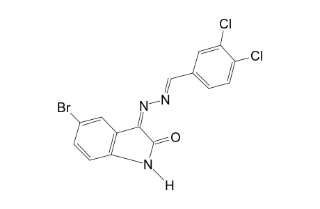 5-bromoindole-2,3-dione,3-azine with 3,4-dichlorobenzaldehyde