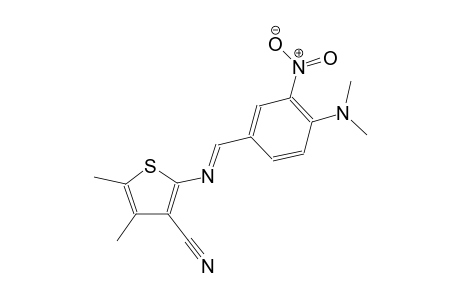 2-[(E)-[4-(dimethylamino)-3-nitro-benzylidene]amino]-4,5-dimethyl-thiophene-3-carbonitrile