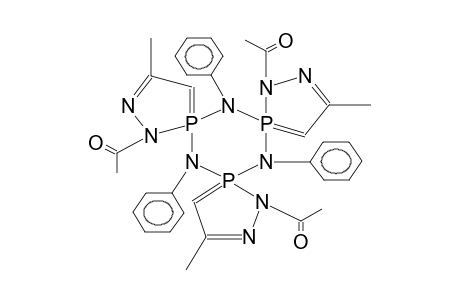 2-ACETYL-5-METHYL-3-PHENYLIMINO-1,2,3-DIAZAPHOSPHOLE, TRIMER