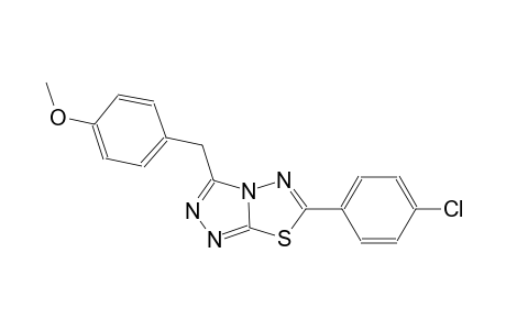 6-(4-chlorophenyl)-3-(4-methoxybenzyl)[1,2,4]triazolo[3,4-b][1,3,4]thiadiazole