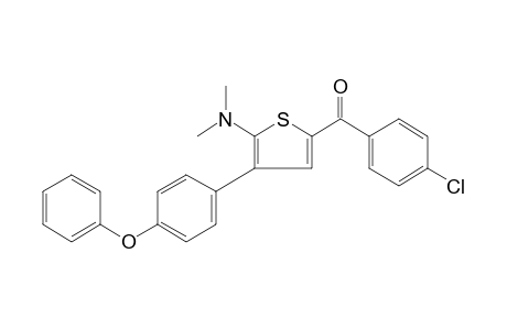 p-CHLOROPHENYL 5-(DIMETHYLAMINO)-4-(p-PHENOXYPHENYL)-2-THIENYL KETONE