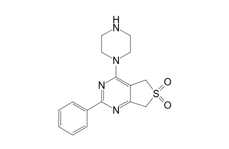 4-(Piperazinyl)-2-phenyl-5,7-dihydrothieno[3,4-d]pyrimidine 6,6-dioxide