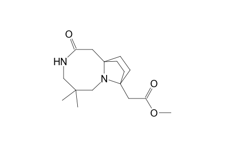 Methyl 2-(4,4-dimethyl-7-oxo-2,6-diazatricyclo[7.2.2.0(2,9)]tridec-1-yl)acetate