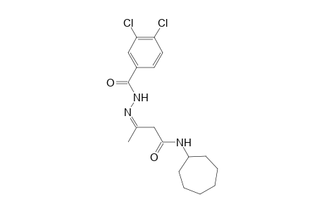 3,4-bis(chloranyl)-N-[(Z)-[4-(cycloheptylamino)-4-oxidanylidene-butan-2-ylidene]amino]benzamide