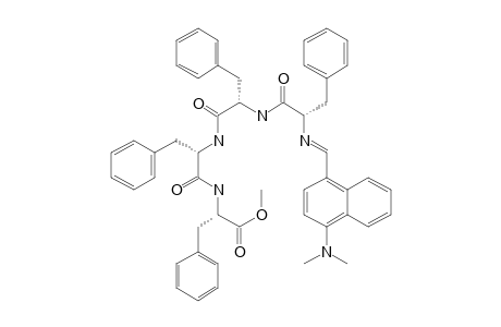 L-Phenylalanine, N-[N-[N-[N-[[4-(dimethylamino)-1-naphthalenyl]methylene]-L-phenylalanyl]-L-phenylalanyl]-L-phenylalanyl]-, methyl ester