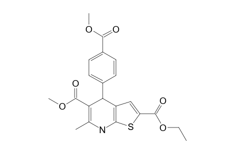 2-ETHOXYCARBONYL-5-METHOXYCARBONYL-4-(4-METHOXYCARBONYL-PHENYL)-6-METHYL-4,7-DIHYDRO-THIENO-[2,3-B]-PYRIDINE