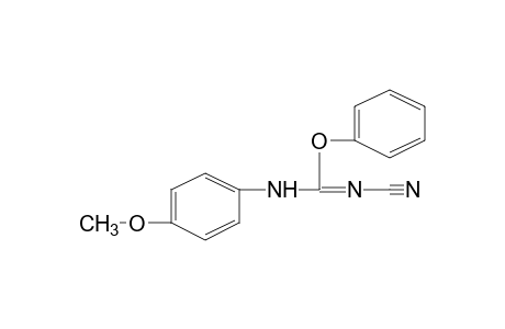 1-cyano-3-(p-methoxyphenyl)-2-phenylpseudourea