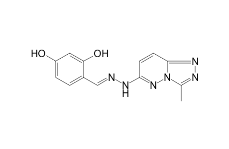 Benzaldehyde, 2,4-dihydroxy-, (3-methyl[1,2,4]triazolo[4,3-b]pyridazin-6-yl)hydrazone