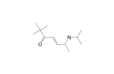 2-Isopropylamino-6,6-dimethyl-heptan-3-en-5-one