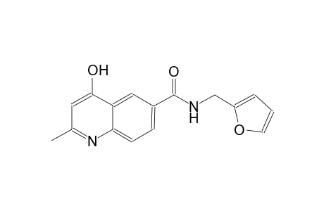 6-quinolinecarboxamide, N-(2-furanylmethyl)-4-hydroxy-2-methyl-