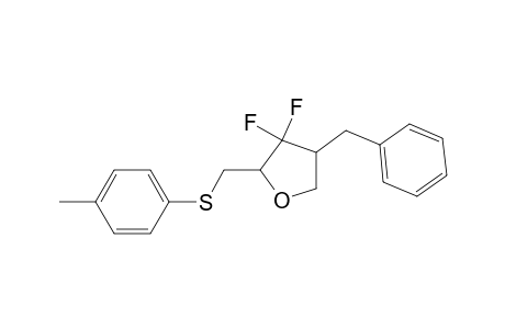 2-(4-Methylphenylthiomethyl)-3,3-difluoro-4-benzyltrtrahydrofurane