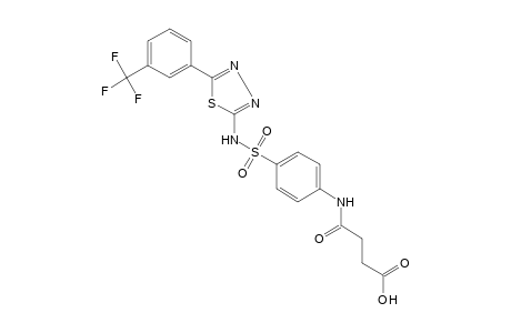 4'-{[5-(alpha,alpha,alpha-TRIFLUORO-m-TOLYL)-1,3,4-THIADIAZOL-2-YL]SULFAMOYL}SUCCINANILIC ACID