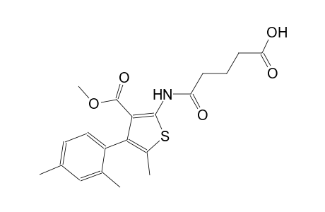 5-{[4-(2,4-dimethylphenyl)-3-(methoxycarbonyl)-5-methyl-2-thienyl]amino}-5-oxopentanoic acid