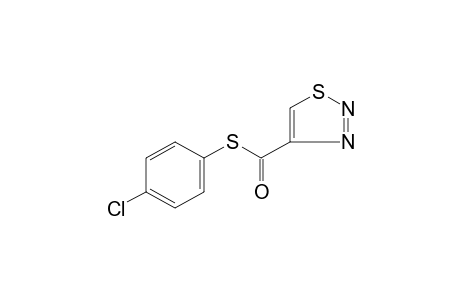 1,2,3-thiadiazole-4-carbothioic acid, S-(p-chlorophenyl)ester