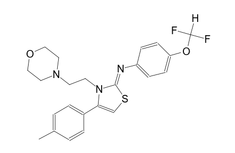 N-[4-(difluoromethoxy)phenyl]-N-((2Z)-4-(4-methylphenyl)-3-[2-(4-morpholinyl)ethyl]-1,3-thiazol-2(3H)-ylidene)amine