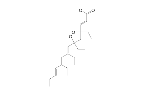 4,6-DIHYDROXY-4,6,8,10-TETRAETHYLDECA-2,7,11-TRIENOIC-ACID