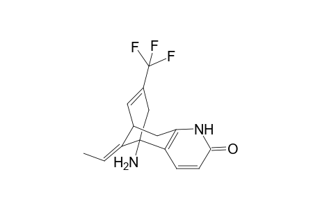 (5R*,9R*,11E)-5-Amino-11-ethylidene-7-trifluoromethyl-5,6,9,10-tetrahydro-5,9-methanocycloocta[b]pyridine-2(1H)-one